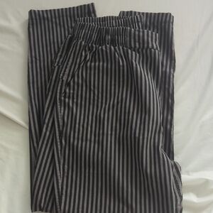 LuLaRoe Women's Black and Gray Pinstripe Trousers